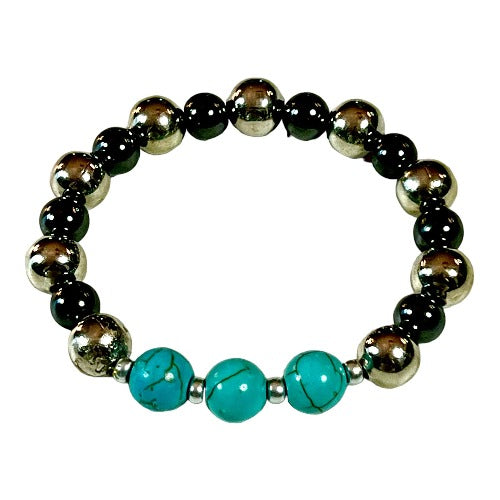turquoise and hematite bracelet