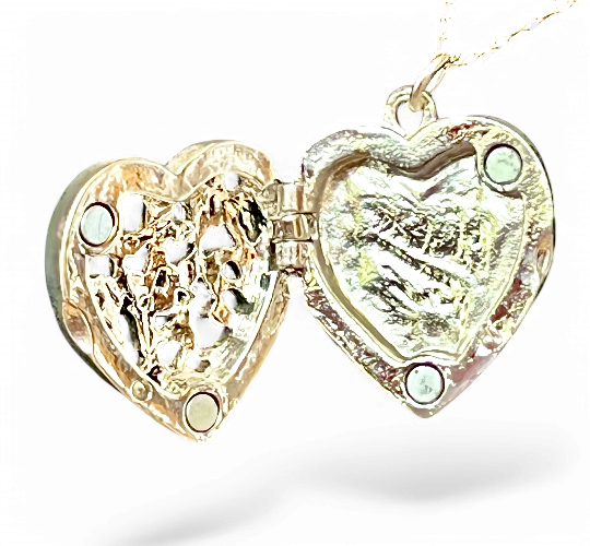 Silver Heart Aromatherapy Necklace/Locket