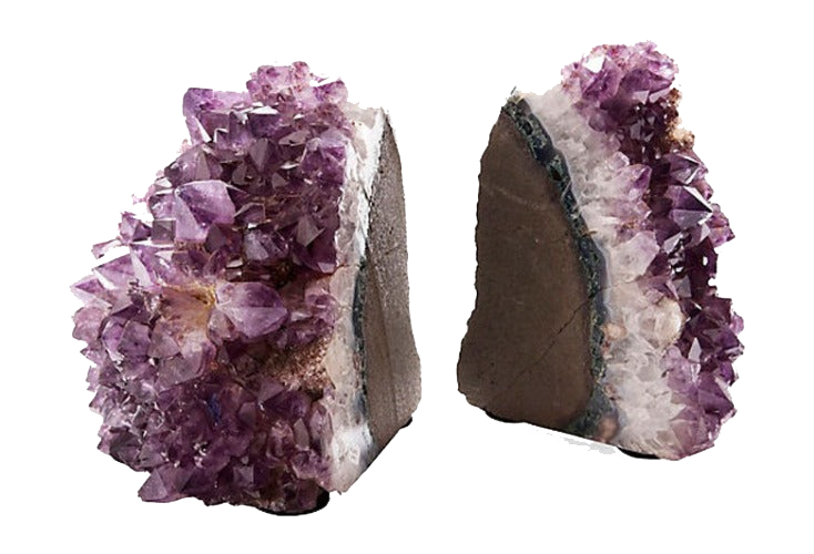 amethyst bookends