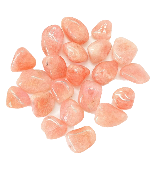 peach morganite polished