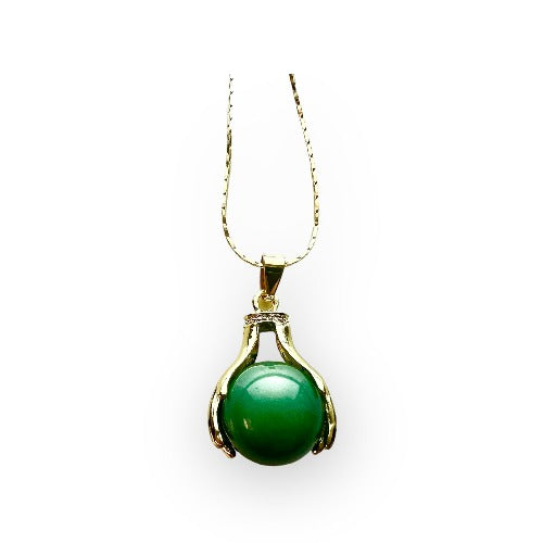 Aventurine Sphere Necklace