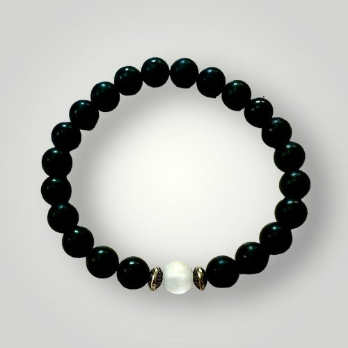 Shungite and Quartz Bracelet