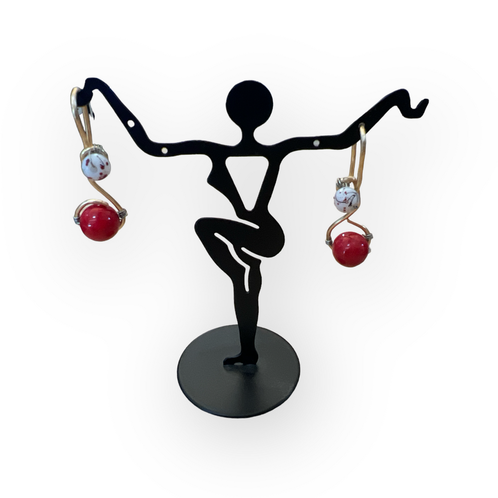 Bold and Beautiful: Handcrafted Red Jasper Necklace, Bracelet & Earrings for a Touch of Elegance
