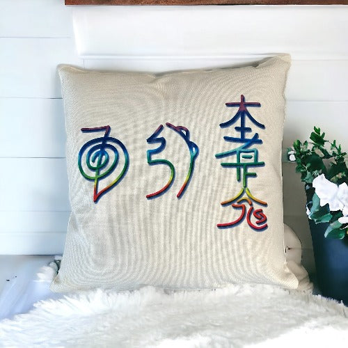 reiki symbols pillow