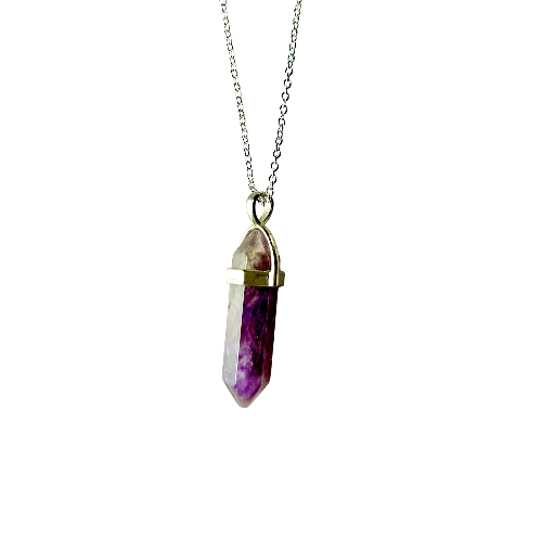 double terminated amethyst necklace