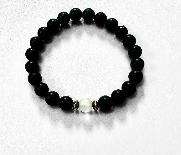 Shungite and Quartz Bracelet
