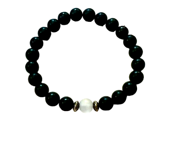 Shungite and Quartz Bracelet
