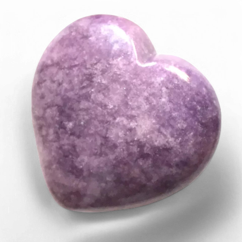 Heart Shaped Lepidolite Stone