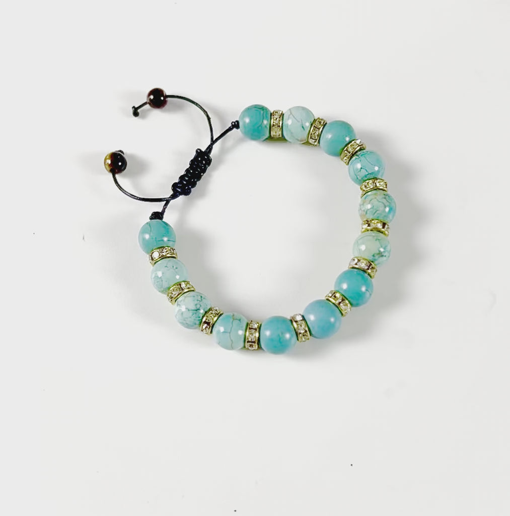 adjustable turquoise bracelet