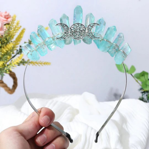 crystal crown and head bands