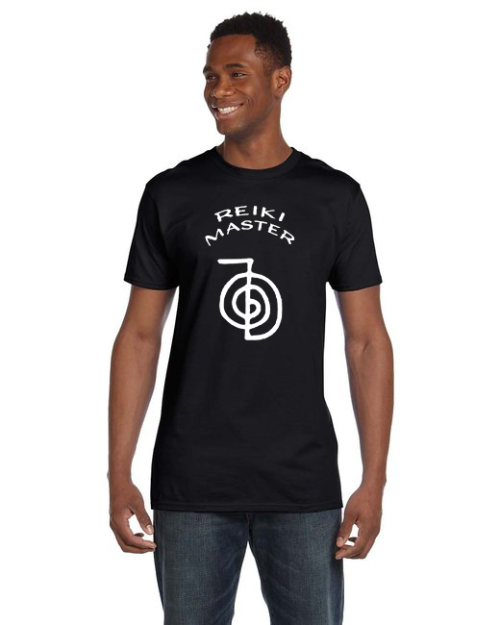unisex black reiki master tee shirt
