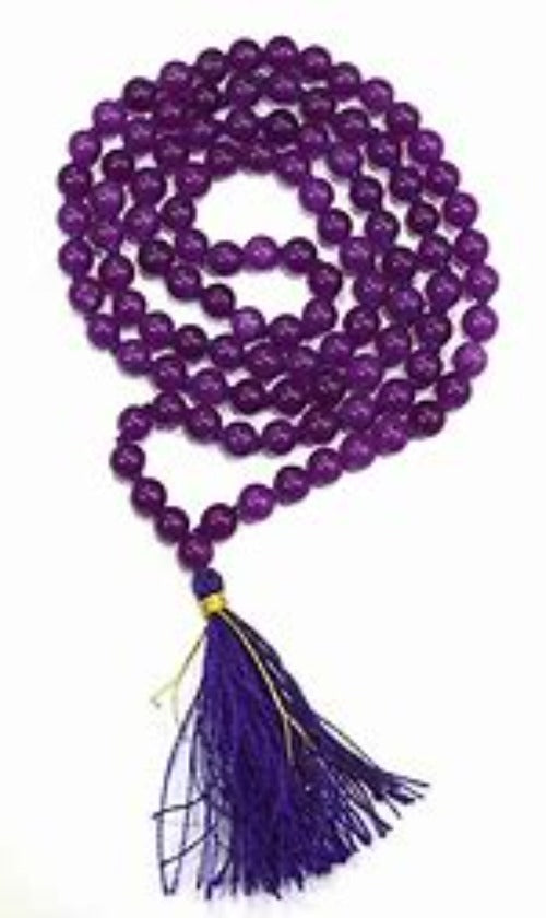 amethyst prayer mala