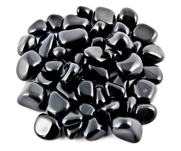Black Agate Tumbled Stone