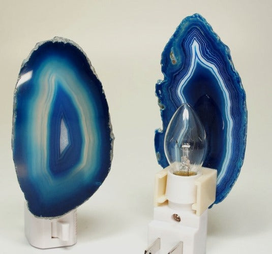 blue agate night light