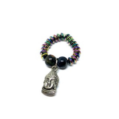 Buddha Beaded Elastic Ring