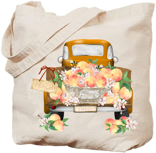 printed canvas totes 14" x 18"