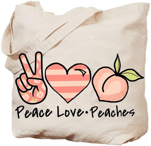 printed canvas totes 14" x 18"