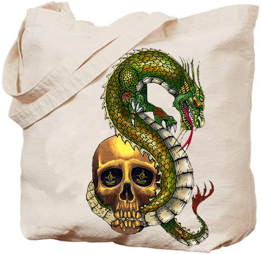 printed canvas totes 14" x 18"