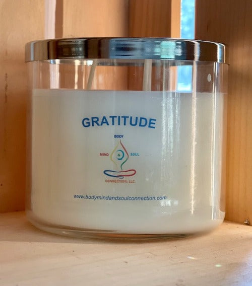 Gratitiude Candle - Body Mind Soul