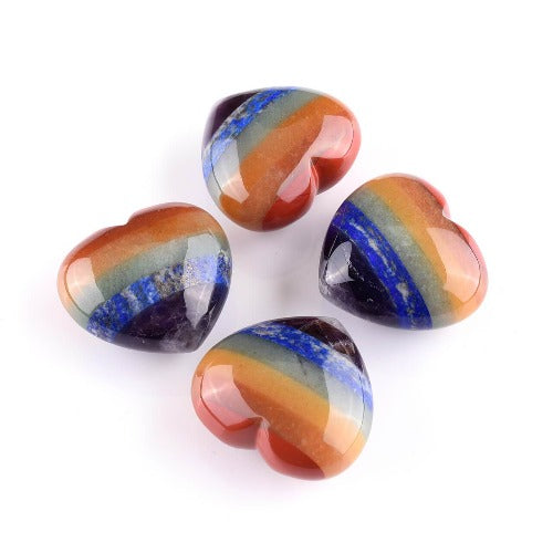 Heart Shaped Chakra Stone