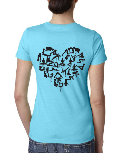 Ladies' I Love Yoga Boyfriend Tee Shirt