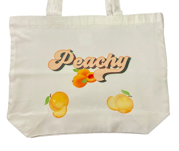 printed canvas totes 14" x 18"
