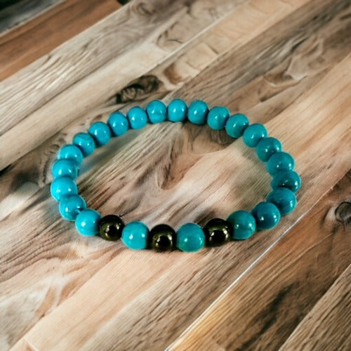 turquoise and hematite bracelet