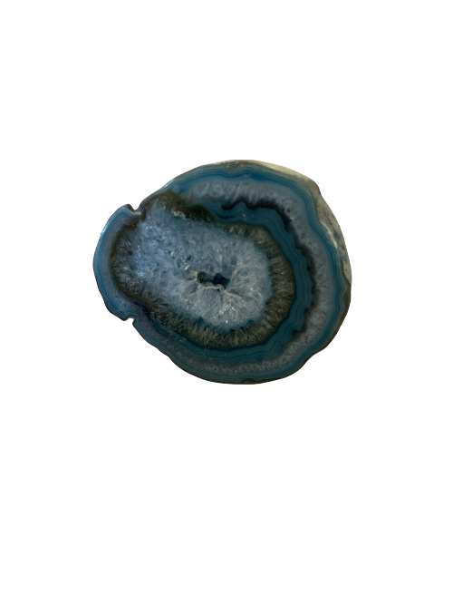 blue agate geode