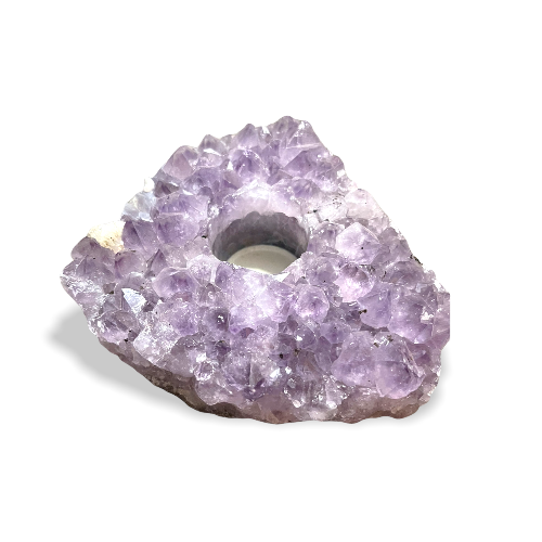 Amethyst Cluster Candle Holder (Candleholder)