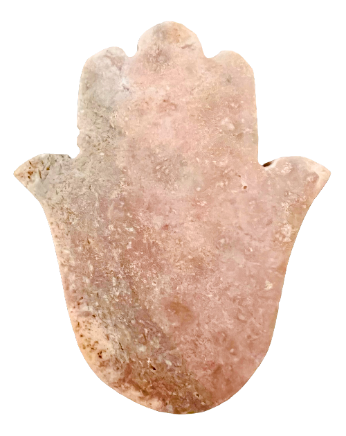 Pink Amethyst Hamsa Hand