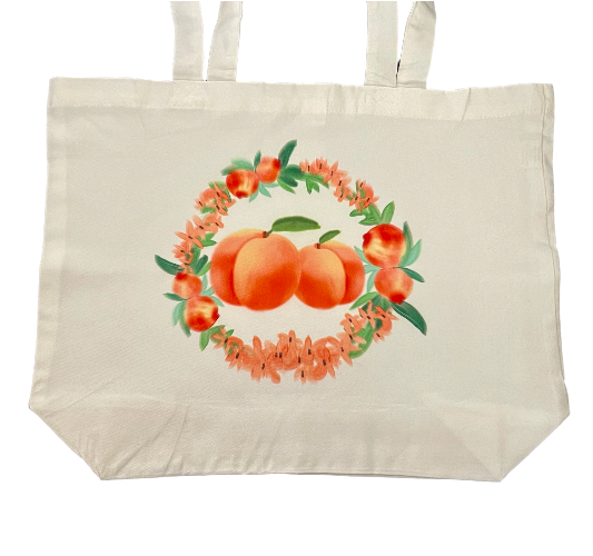 printed canvas totes 14" x 18"