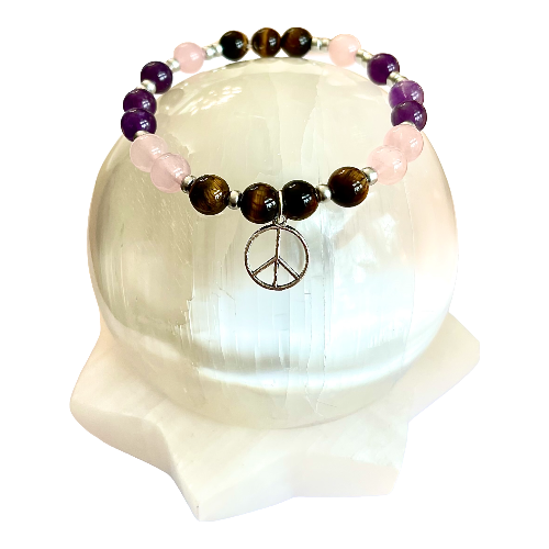 reiki infused world peace bracelet