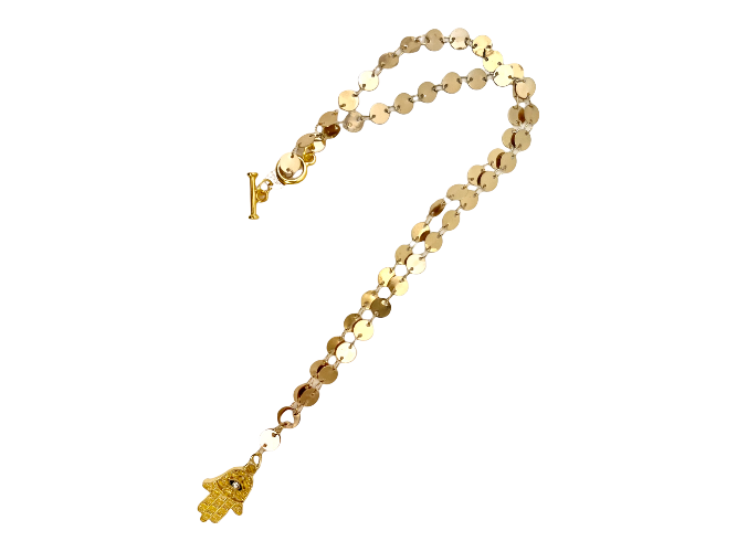 gold hamsa necklace