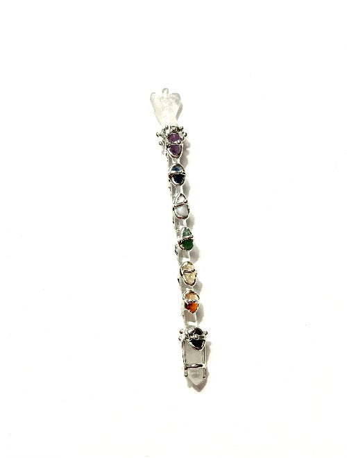 Chakra Balancer Medium Crystal Wand With Angel
