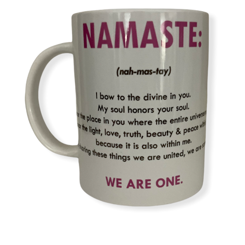 namaste coffee cup