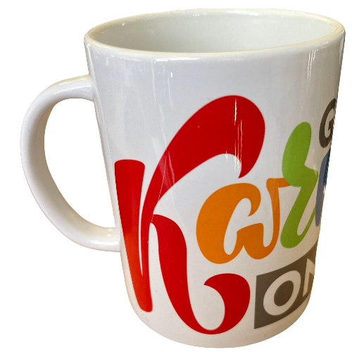 good karma only coffee cup