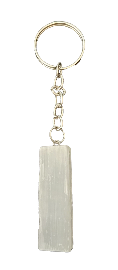 Selenite Key Chain