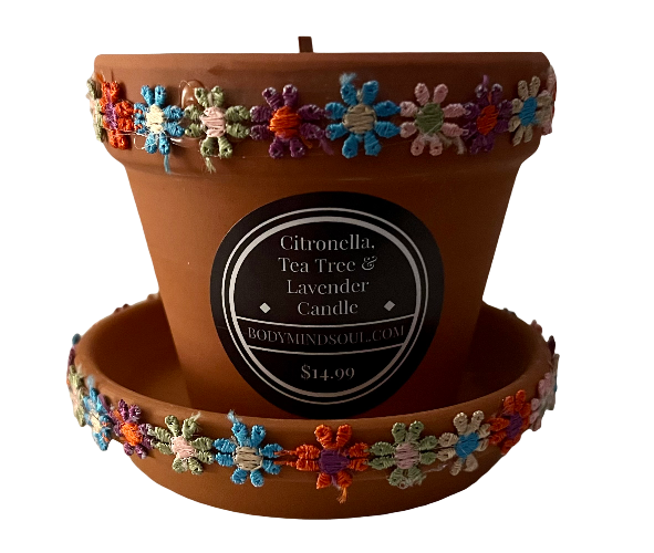 citronella, lavender and tea tree candle