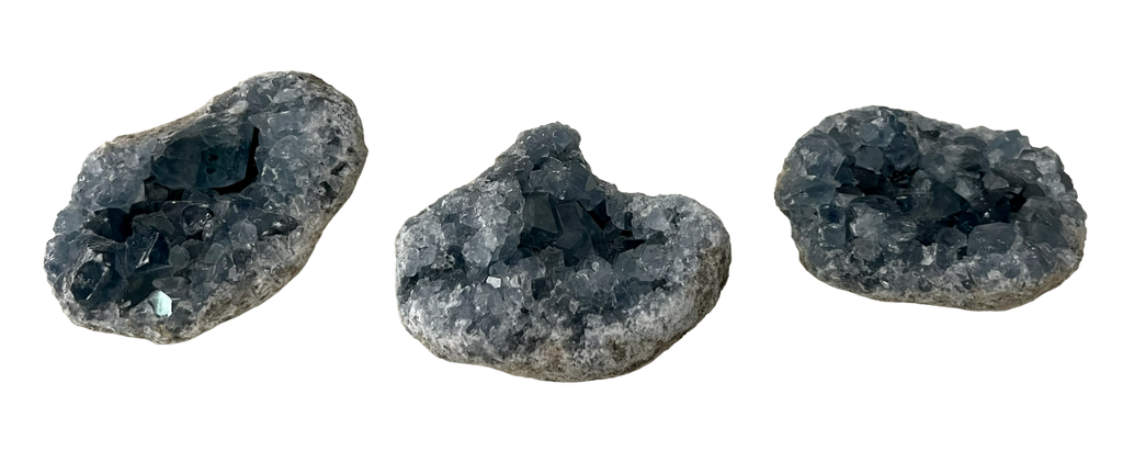 celestite crystal cluster