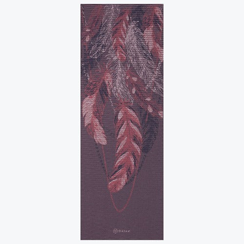 Gaiam Premium Lilac Feathers Yoga Mat (6MM) 