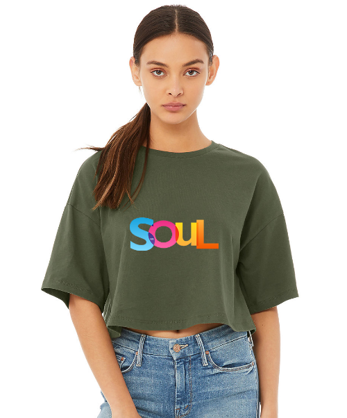 womens jersey cropped tee
