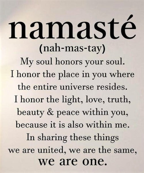 Namaste Wall Decal - Body Mind Soul