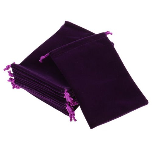 velvet drawstring bag