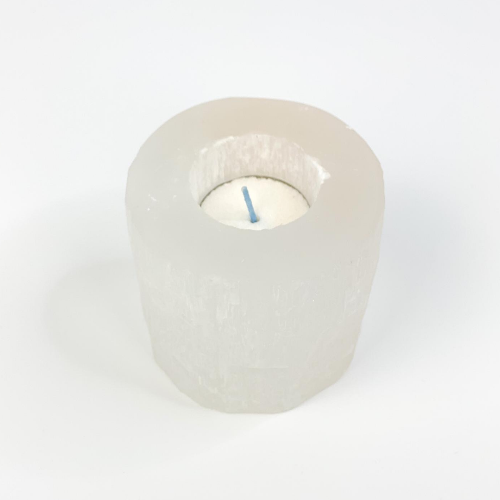 Selenite Candle Holder (candleholder)