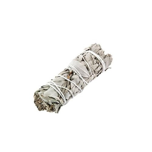 California White Sage Smudge Stick, 4" Long