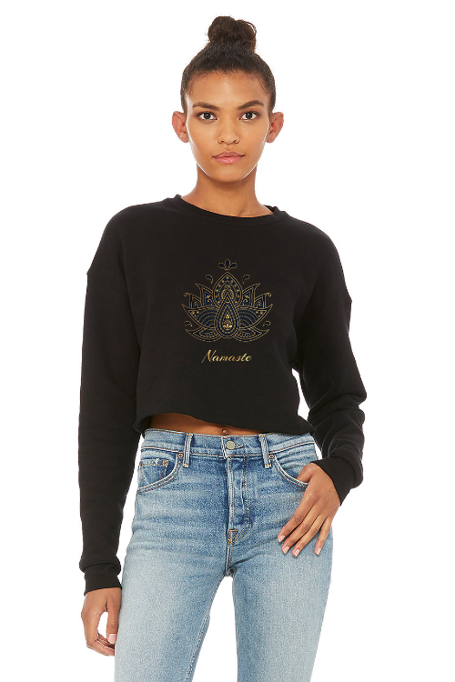 Namaste Women's Cropped Crew Fleece