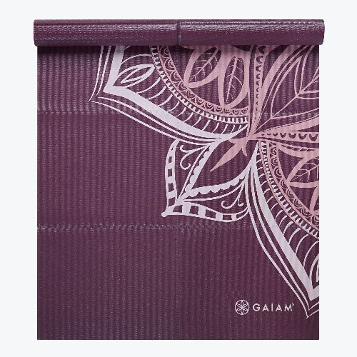 Gaiam Premium Yoga Mat - Stabilizing Grip